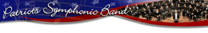 Patriots Band Website title and Header Image